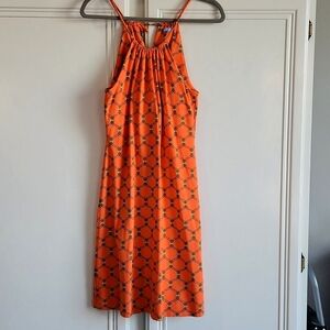 J. McLaughlin Orange Geometric Dress